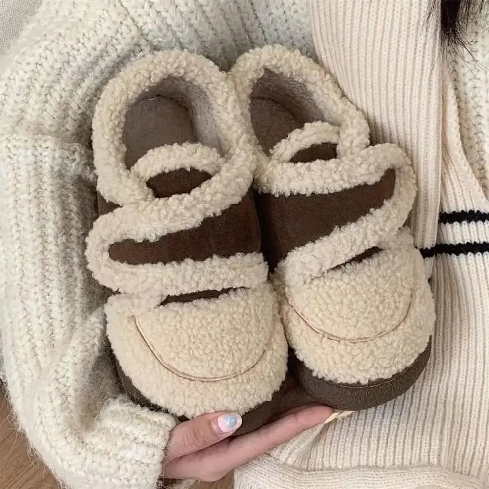 Cozy Fleece-Lined Slippers for Women