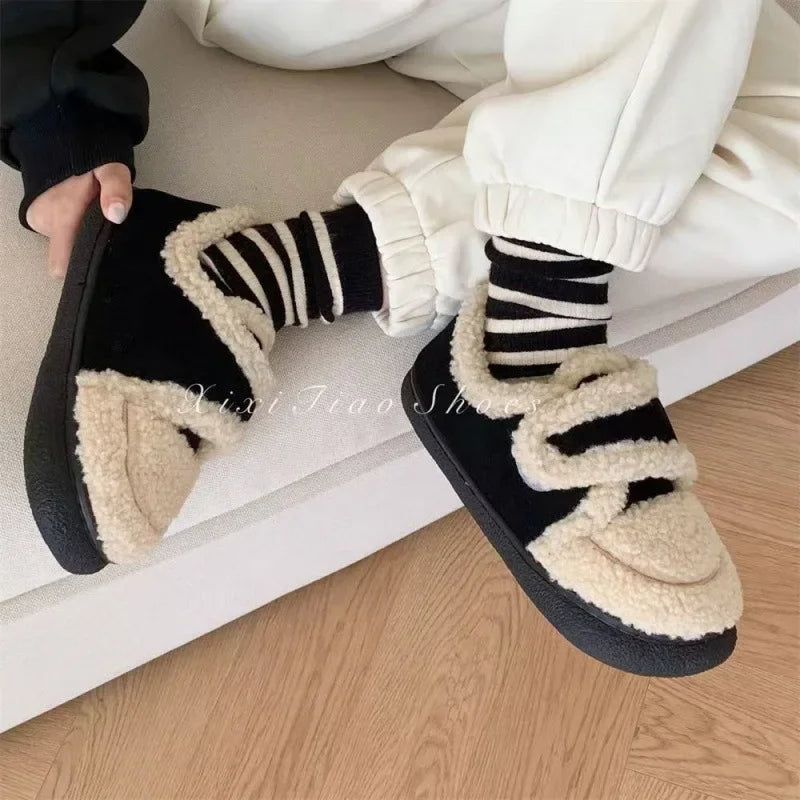 Cozy Fleece-Lined Slippers for Women