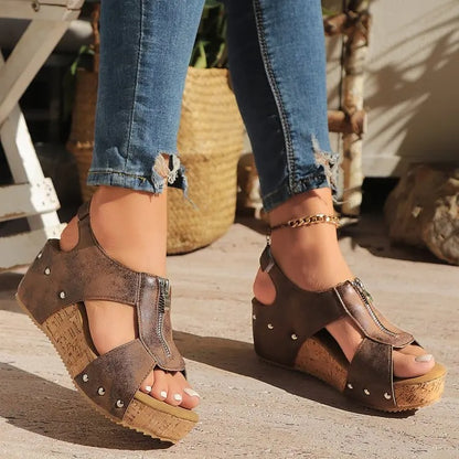 Elegant Comfort Wedge Sandals