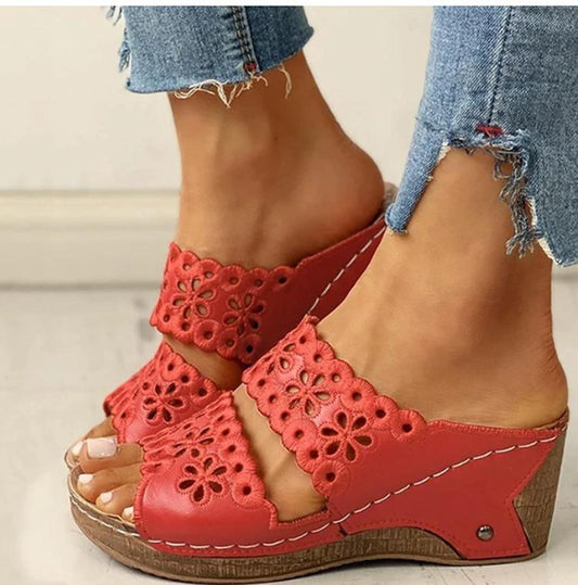 Preciousshoes™ Women's Slip On Flat Sandals