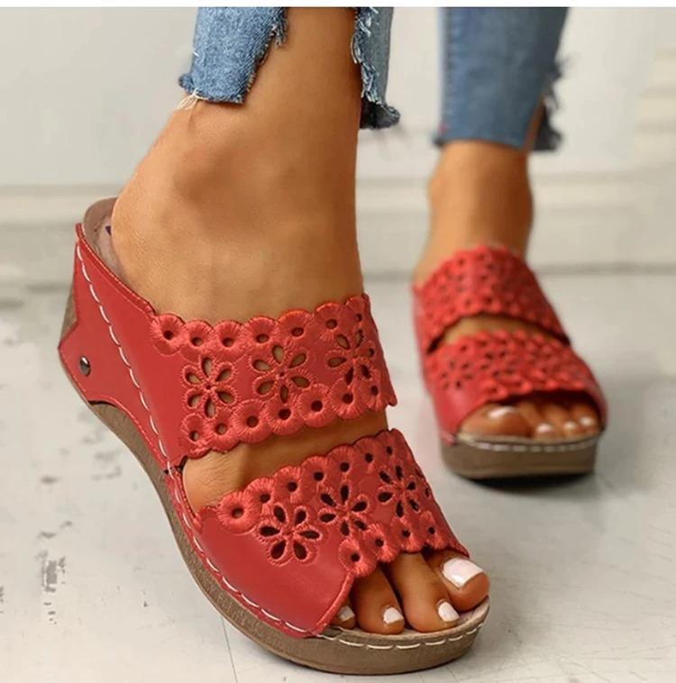 Preciousshoes™ Women's Slip On Flat Sandals