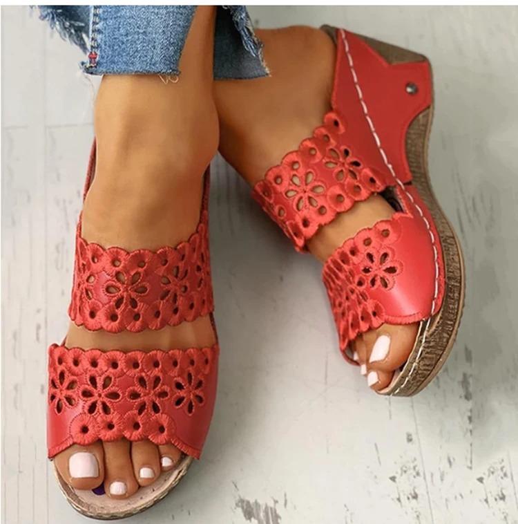 Preciousshoes™ Women's Slip On Flat Sandals