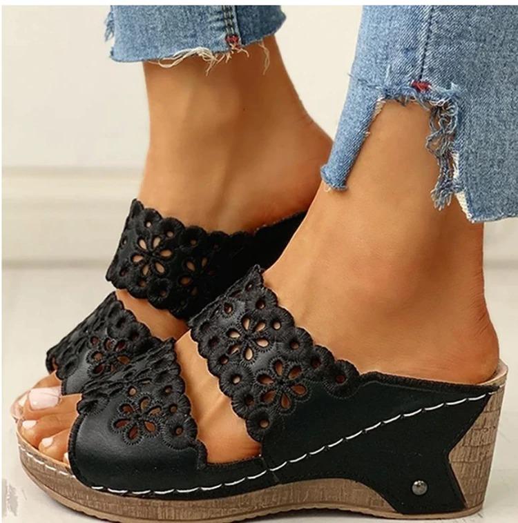 Preciousshoes™ Women's Slip On Flat Sandals