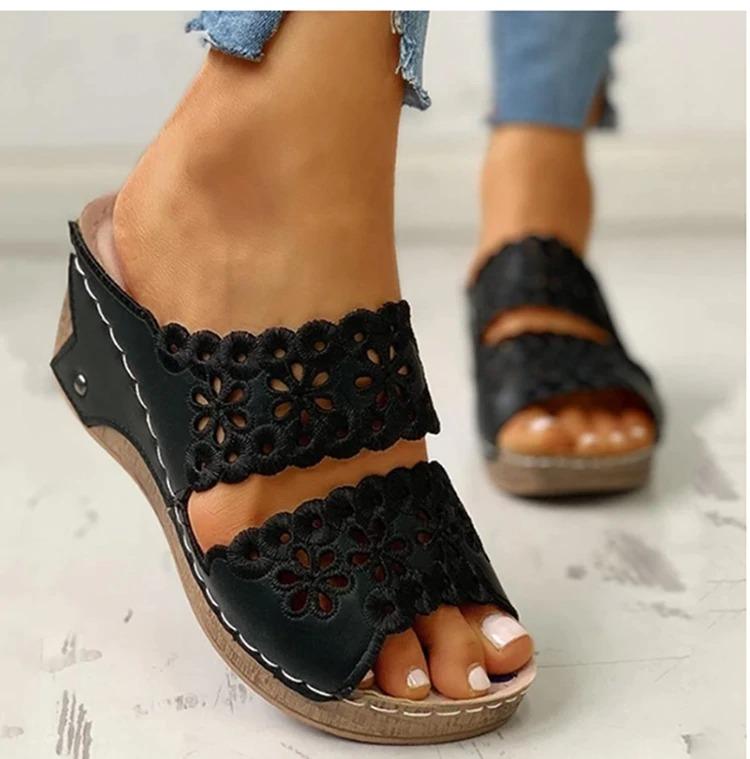Preciousshoes™ Women's Slip On Flat Sandals