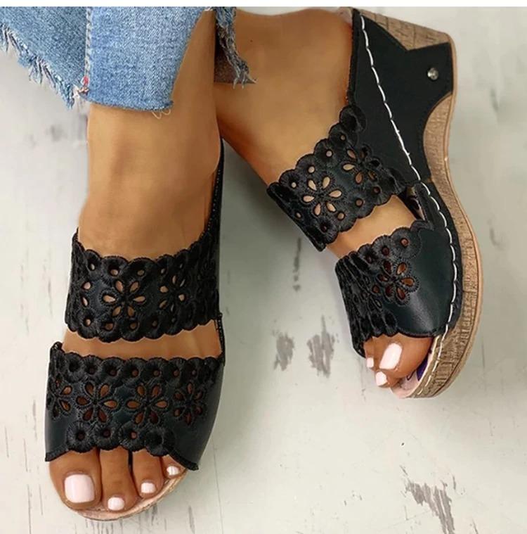 Preciousshoes™ Women's Slip On Flat Sandals