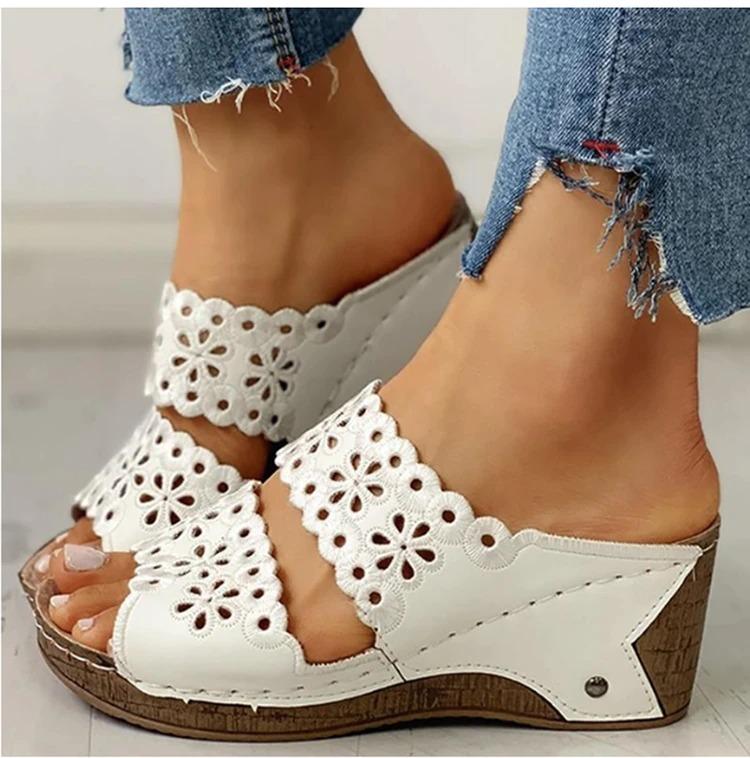 Preciousshoes™ Women's Slip On Flat Sandals