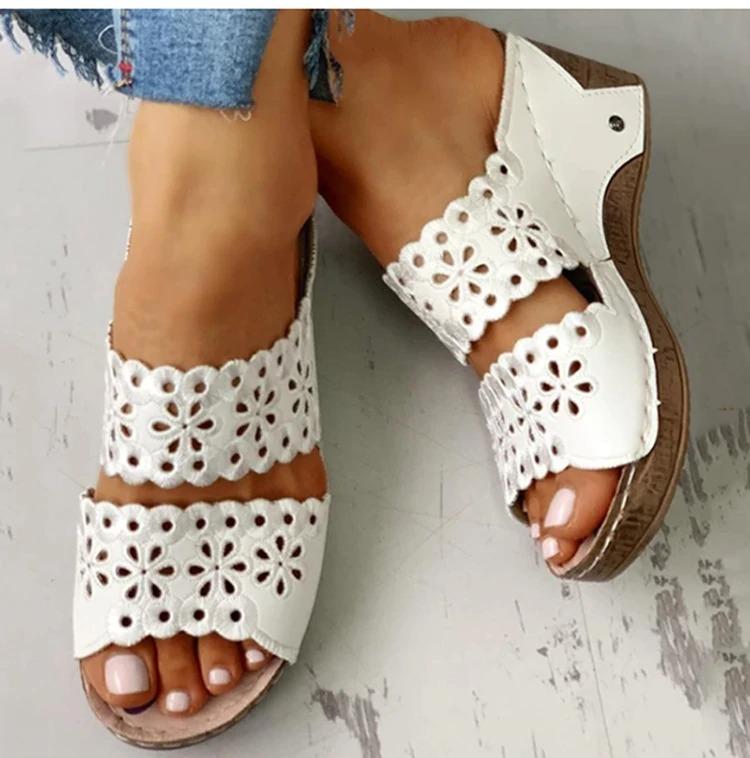 Preciousshoes™ Women's Slip On Flat Sandals