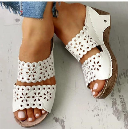 Preciousshoes™ Women's Slip On Flat Sandals