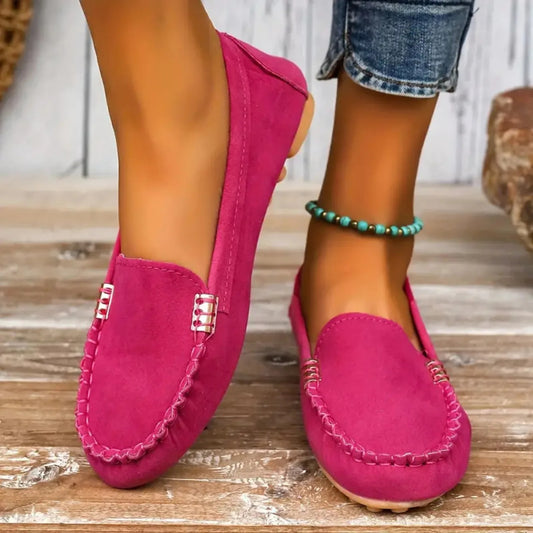 Women’s Classic Loafers with Metallic Detail